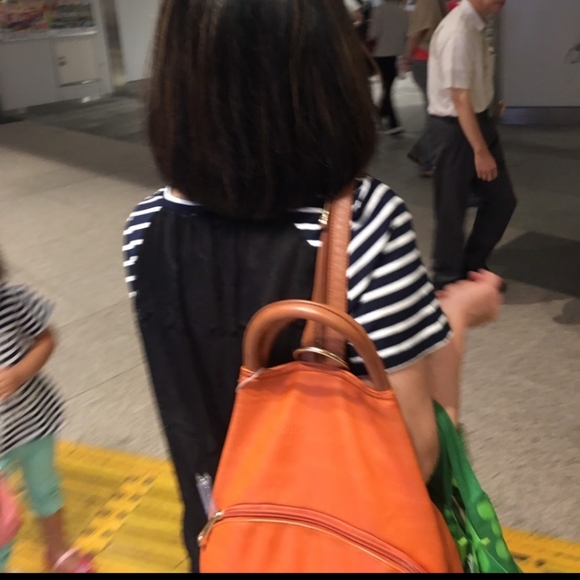 COPY - Pretty Woman’s Leather bucket bag orange - Picture 10 of 11